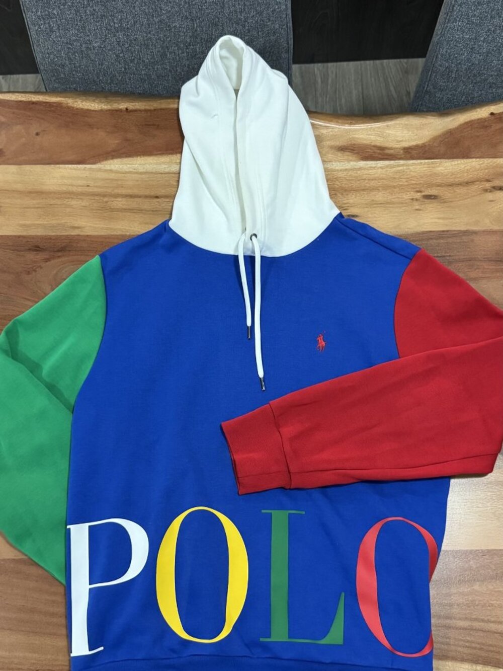 Polo Ralph Lauren colour-block POLO hoodie – size S